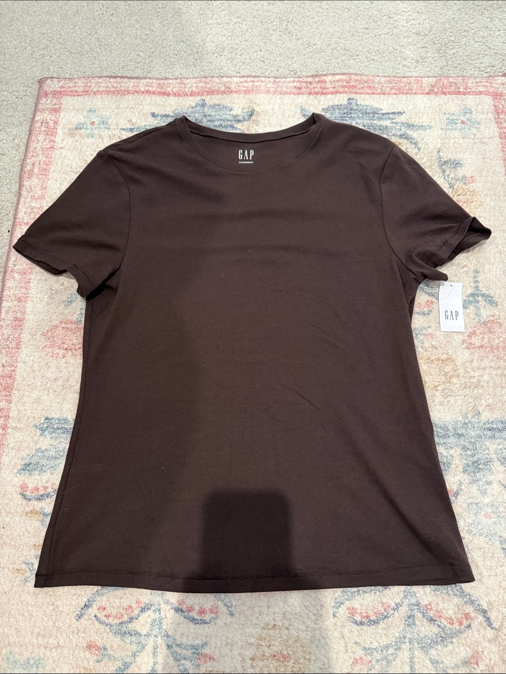 NWT Gap Close Knit short sleeve cotton t shirt in brown